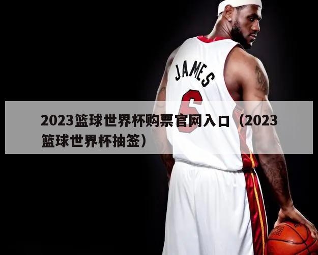 2023篮球世界杯购票官网入口（2023篮球世界杯抽签）